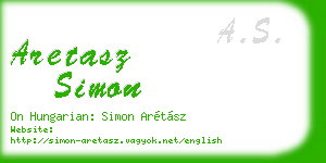 aretasz simon business card